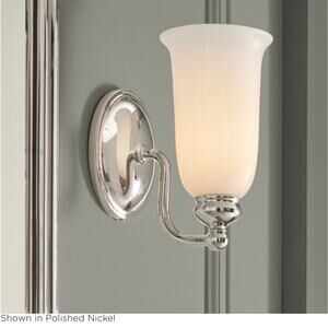 New Rejuvenation Polished Nickel Lighting Fixture Light Sconce Gabriela